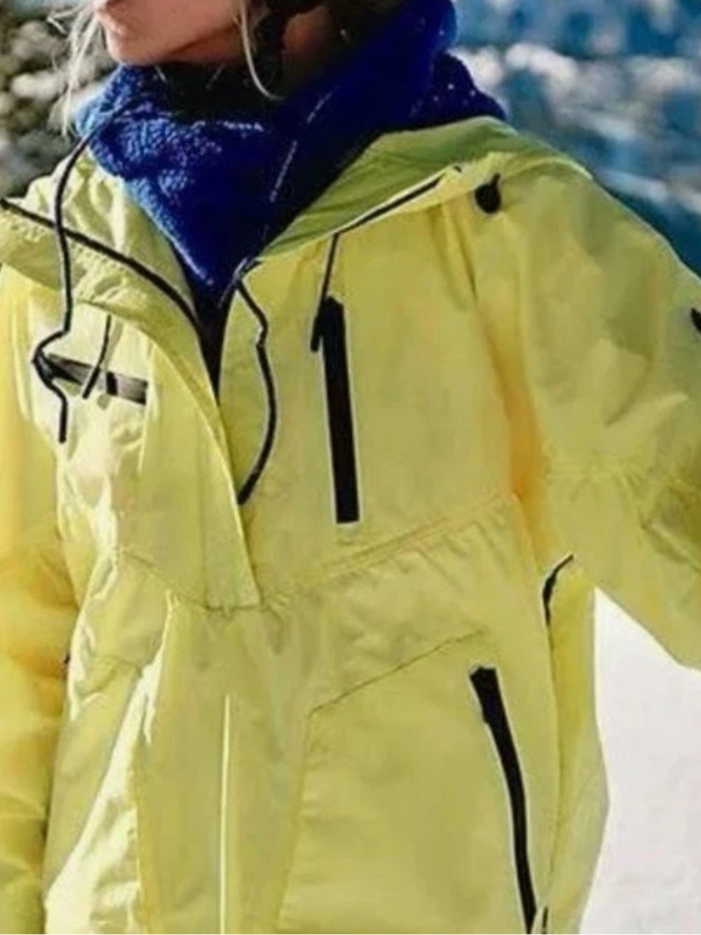 NWOT Free People Movement Peak To Peak Popover Jacket Large Ski Snow Logo - Picture 2 of 8